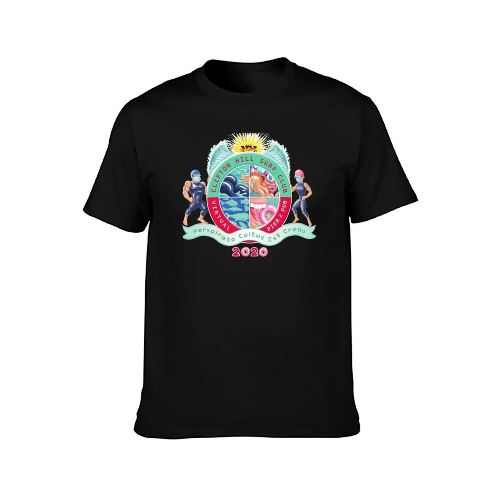 Clifton Hill Surf Club 2020/21 T-Shirt, Summer Casual Cotton Tee, Oversized Streetwear Tops, Vintage Graphic Print, 100% Cotton