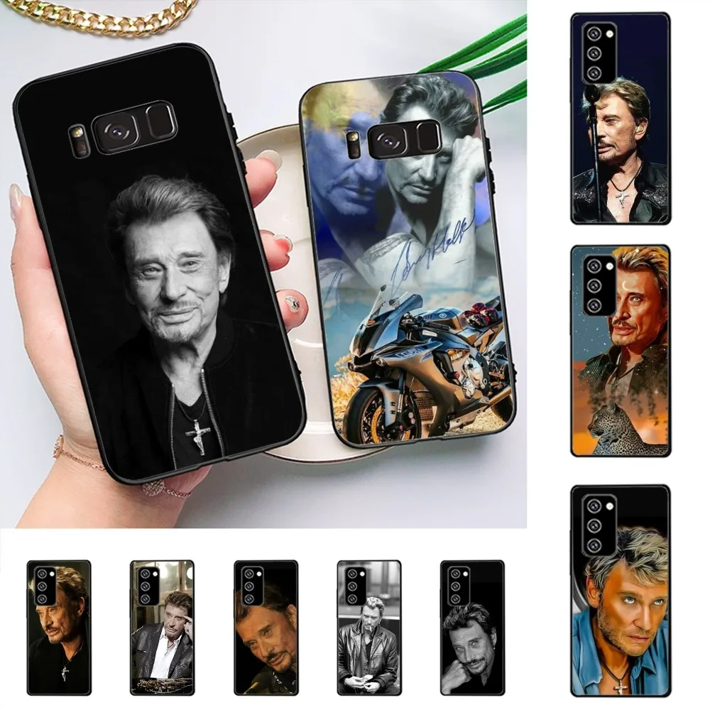 Music Johnny Hallyday Phone Case For Samsung Note 8 9 10 20 pro plus lite M 10 11 20 30 21 31 51 A 21 22 42 02 03