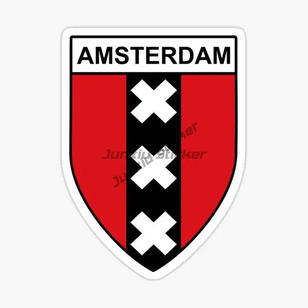 

Amsterdam National Flag PVC Waterproof Car Sticker Vinyl Waterproof Self-adhesive Car Accessories