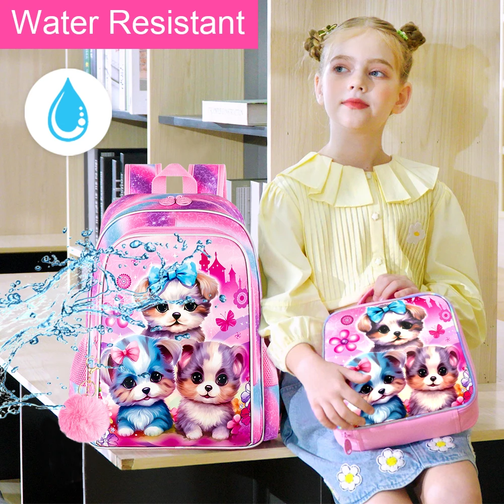 AGSDON 3PCS Backpacks for Girls, 16\