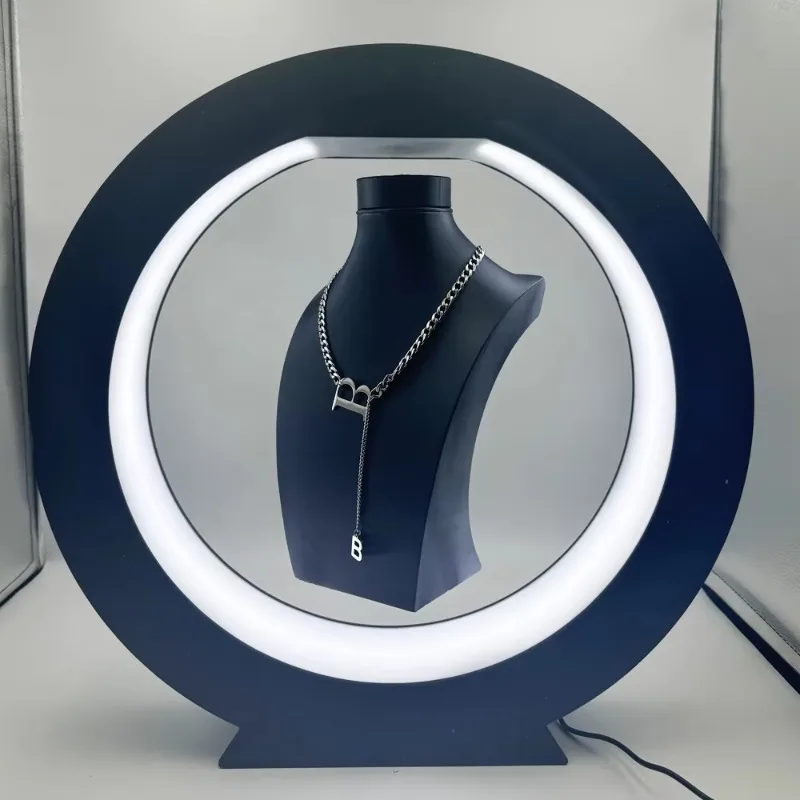 Magnetic levitation jewelry display stand Internet celebrity suspension advertisement display light box desktop