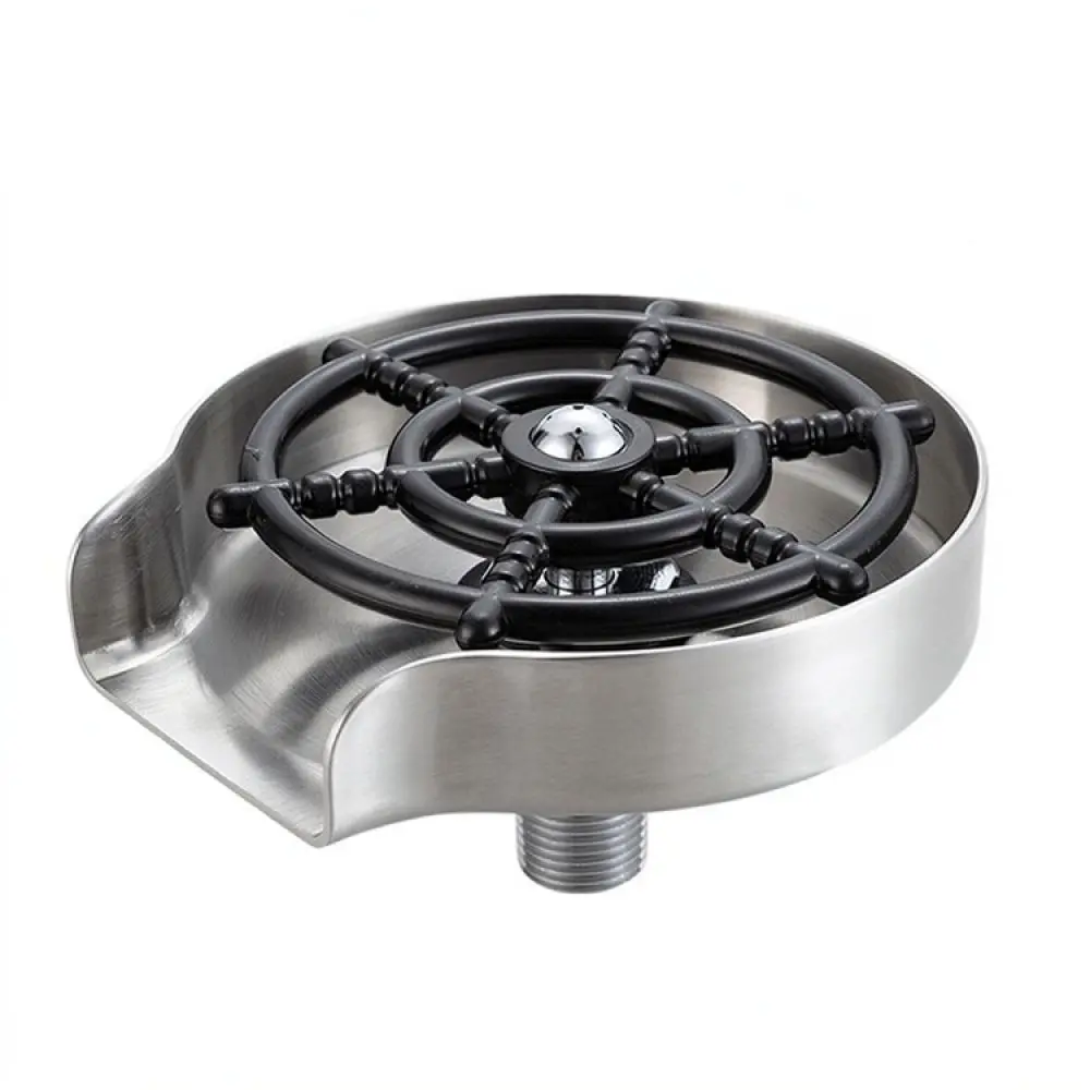 Kitchen Sink Cup Rinser Stainless Steel Automatic Faucet High Pressure Washer Glass Bottle Cleaner Tool Bar Supplies