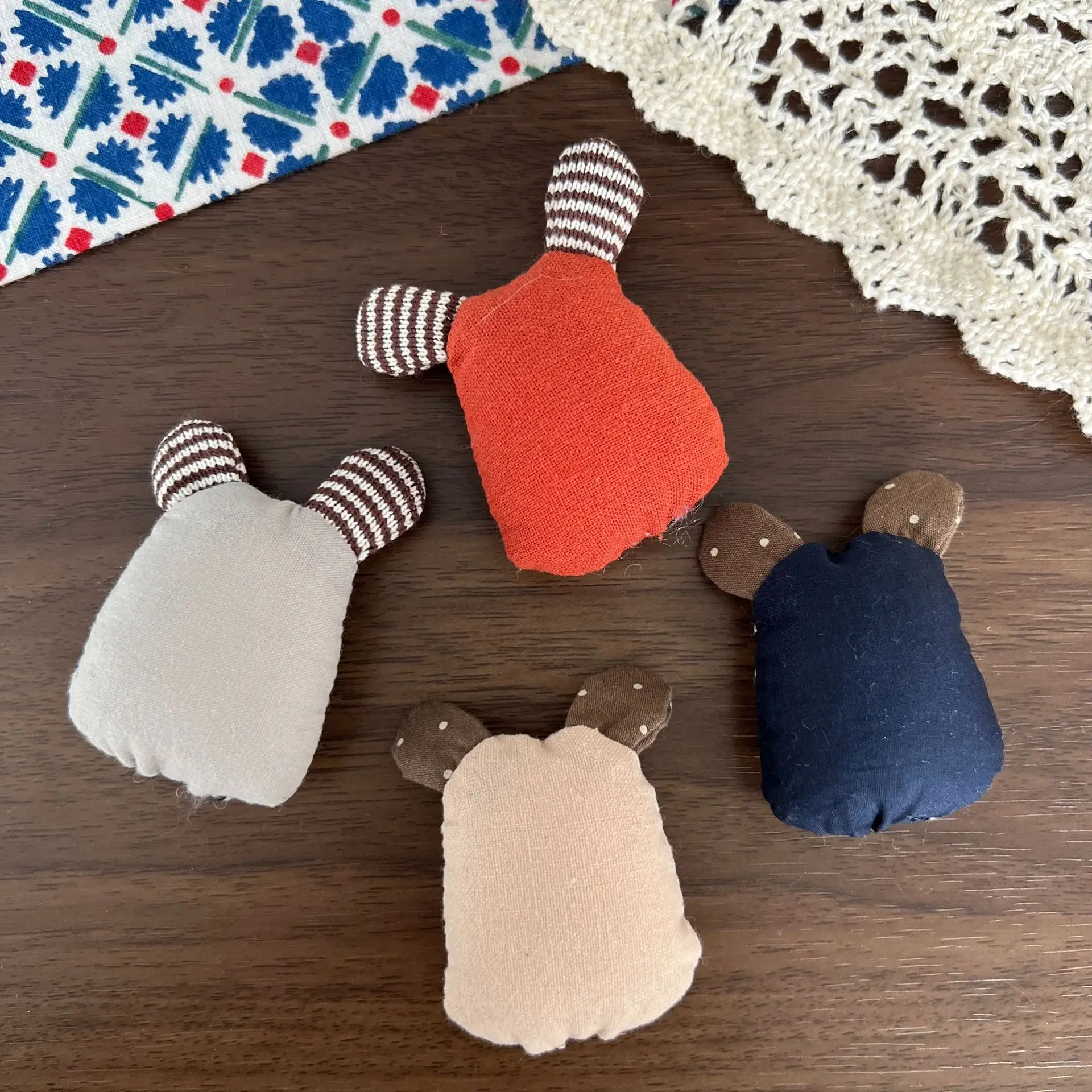 Brooch Pin DIY Accessory Cute Mouse Plush Cotton Filled Fabric for Kids Clothing Scarf Hair Clip Hair Tie Bag Decor Lightweight