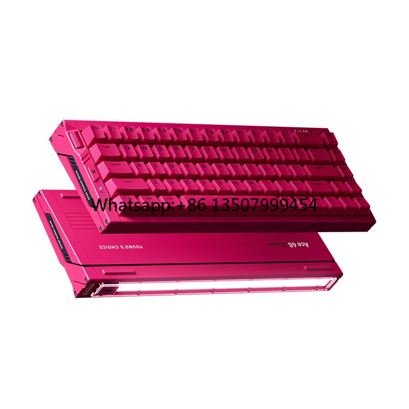 

Ace68 Turbo All-Aluminum Magnetic Switch Keyboard RT Gaming 68 Keys 16K Response Rate Customizable Wired Hot-Swappable