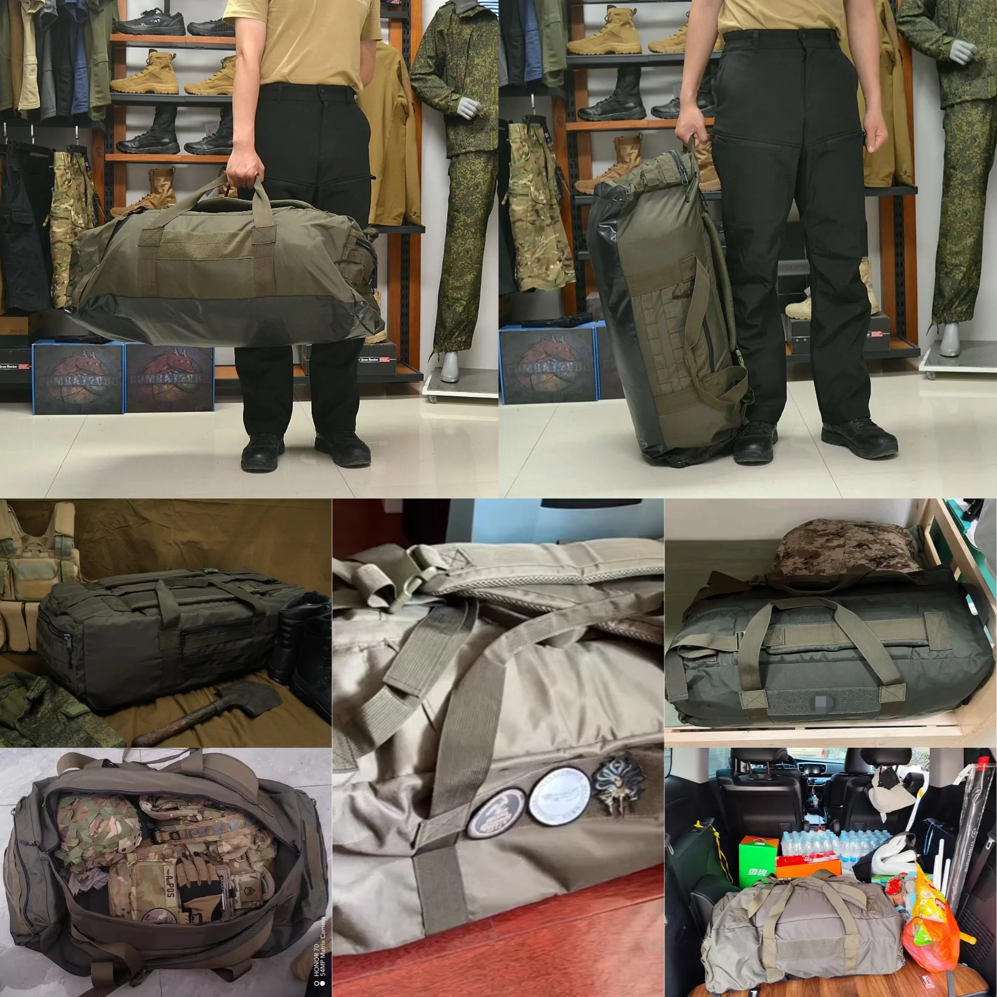 

Outdoor Tactical 80L Large Capacity Backpack Hunting Gear Training Sports Fitness Travelling Handbag Mobile Shoulder Bag