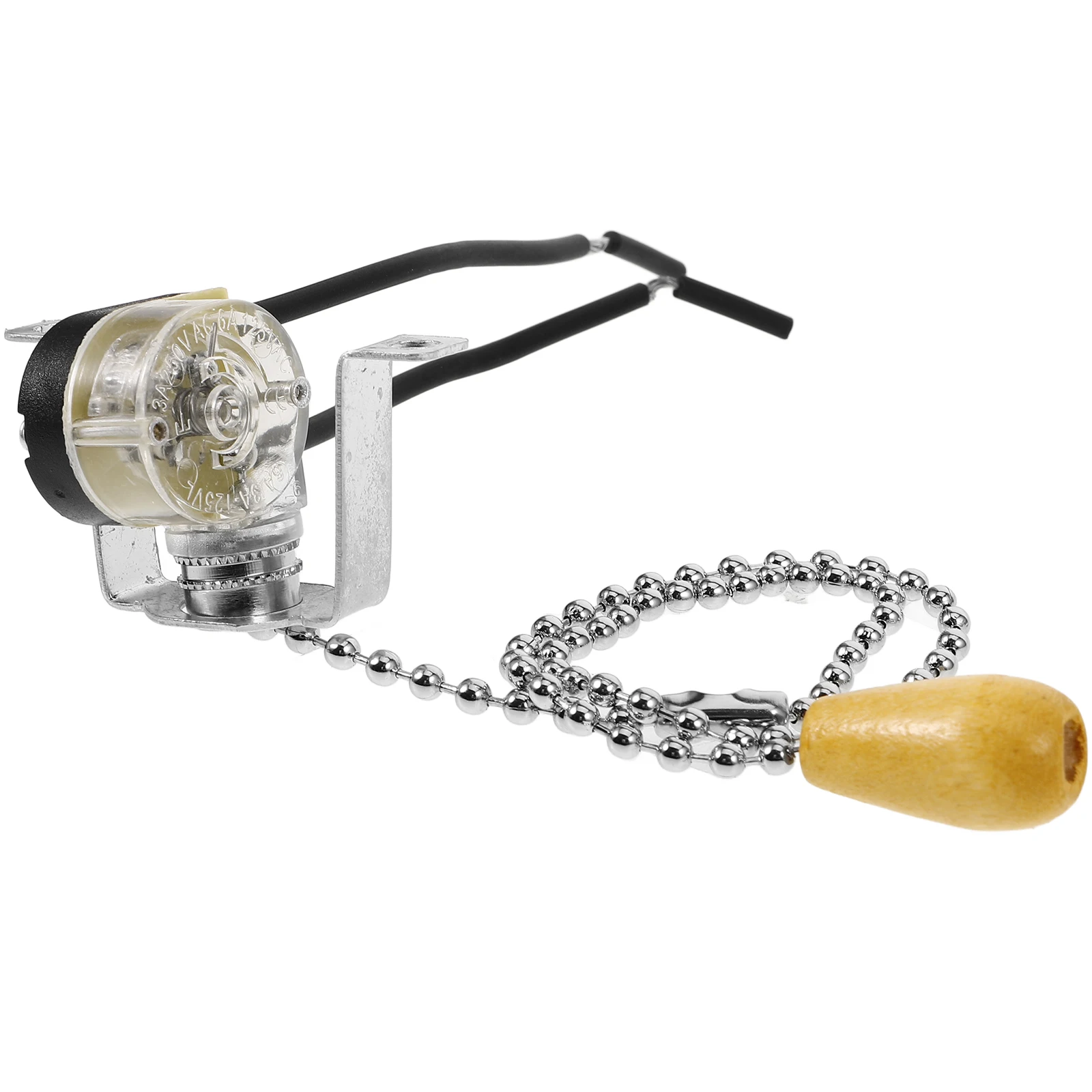 

Pull Chain Light Switch Sturdy Lamp Replacement Silent Pull Cord Switch for Bathroom Pendant Table Light Fixture