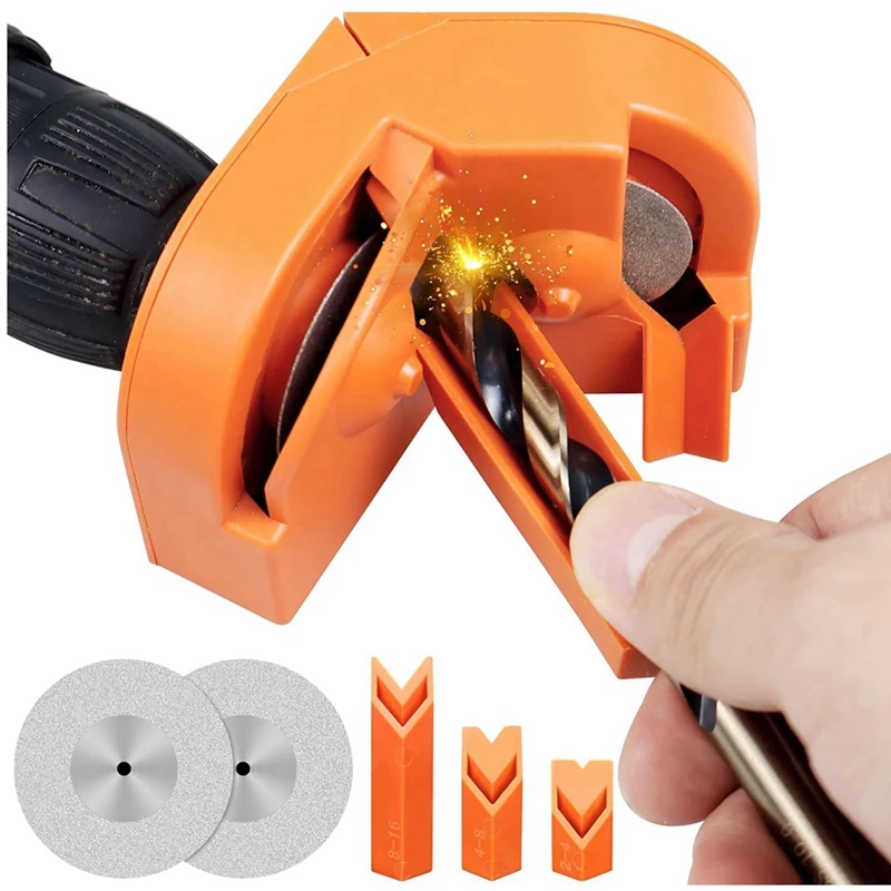 Multipurpose Drill Bit Grinding Sharpener For All Bits, High Speed Steel, Masonry, Carbide, Cobalt,Tin-Coated Drill Bits