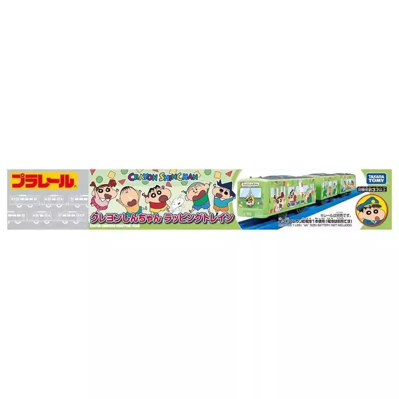 Takara Tomy Tomica Treno a motore ferroviario Pastello Shin-chan Anime Shinkansen Modelli di veicoli Collezione regalo di compleanno Ornamento
