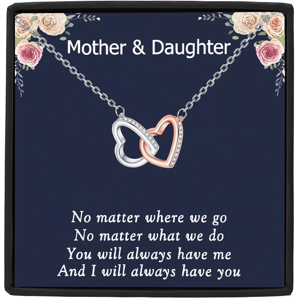 

Очаровательное ожерелье с подвеской в форме сердца для дочери, идеальный выпускной или рождественский подарок от мамы