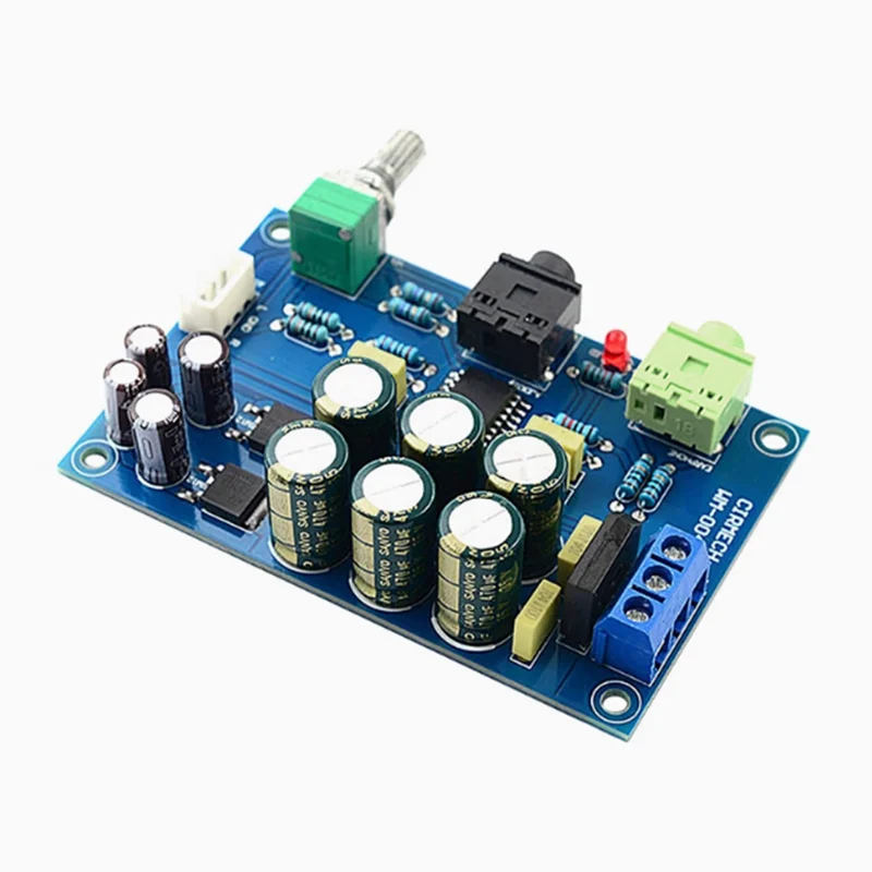 1pcs TPA6120 headphone amplifier board, HIFI TPA6120A2 audiophile headphone amplifier board, zero background noise kit finished