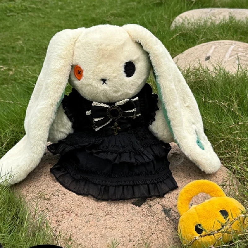PLUSHIE DREAMFULS Original Makeup Cinderella Dress Pumpkin Bag Comfortable Plush Doll Healing Rabbit Doll Trendy Birthday Gift