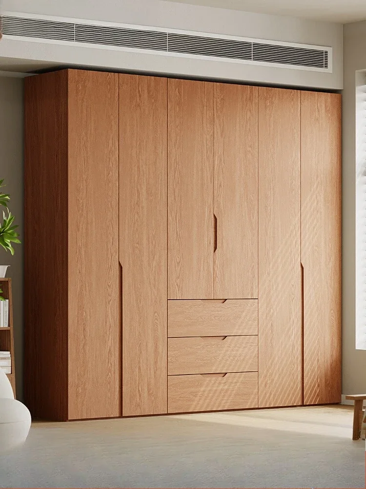خزانة ملابس من خشب البلوط الصلب المتقدم، وغرفة النوم، وخزانة تخزين منزلية، وخزانة ملابس