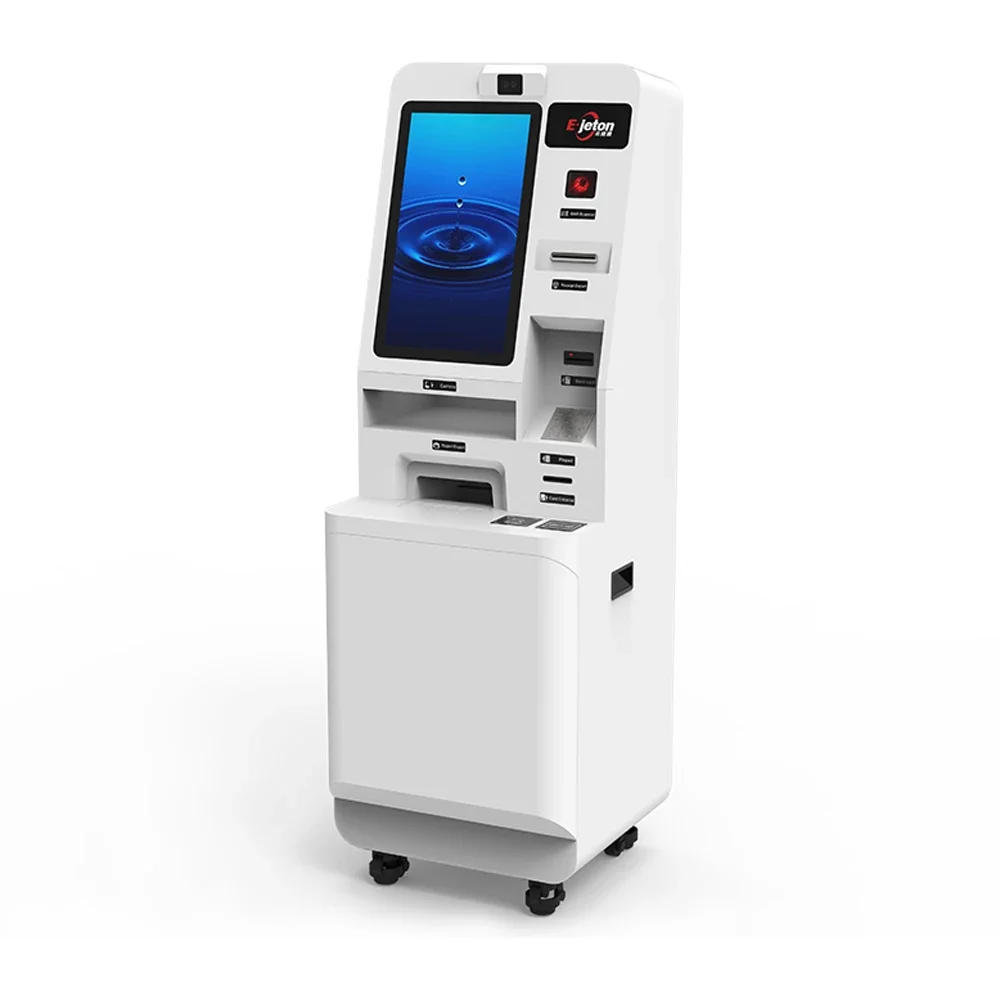 Latest Models 21.5inch Touch Screen Self Service Print Ticket Self-Service Queue Kiosk Machine