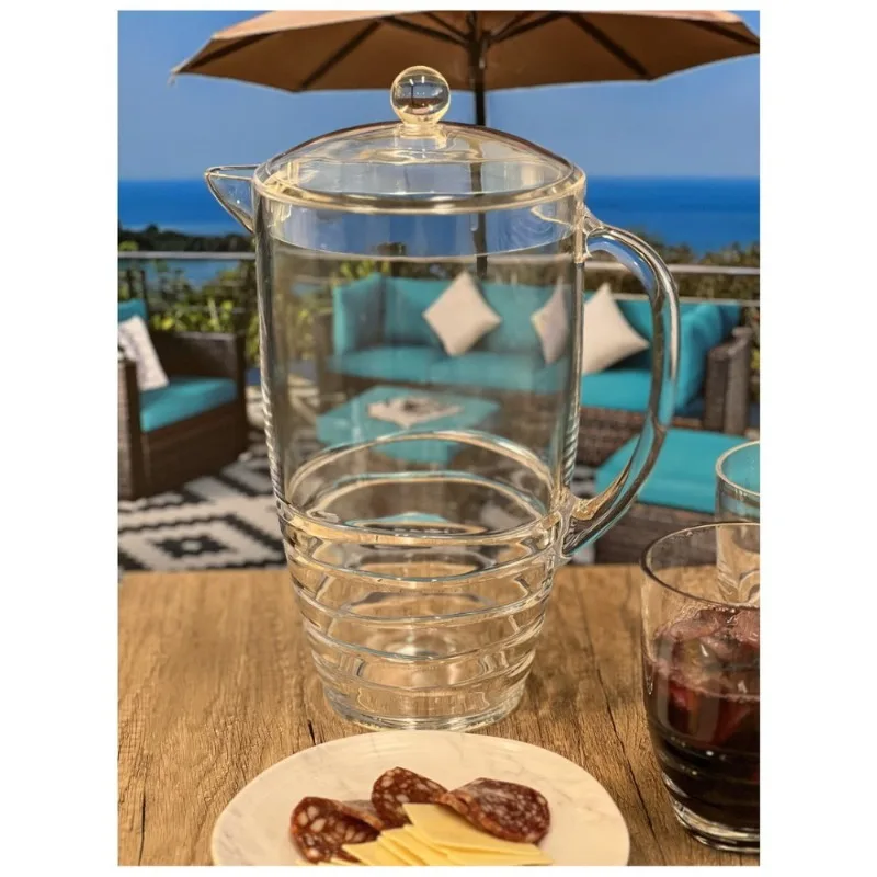 

Cap screw water bottle non fragile plastic water bottle BPA free beverage water bottle reusable transparent acrylic water bottle