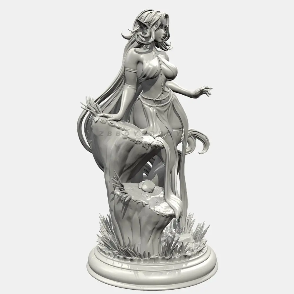 38mm 50mm 75mm 90mm Elven Fairyb Resin Soldier Assembly Model DIY Coloring 3D Printed Figurines Miniatures Decoration Crafts