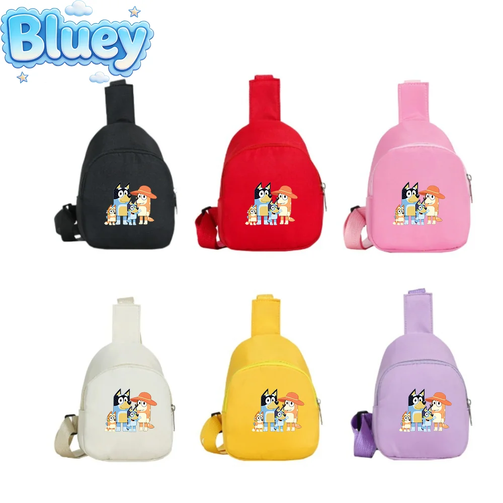 

Bluey E Bingo Mochila Infantil De Peito 2026 Bolsa Transversa Nylon Leve Personalizada Para Menino Menina