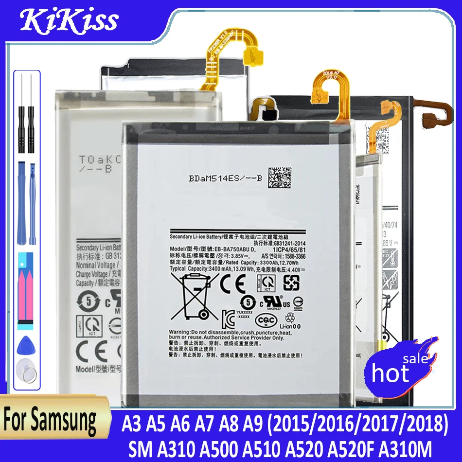 Battery EB-BA310ABE For Samsung Galaxy A3 A5 A6 A7 A8 A9 (2015/2016/2017/2018) SM A310 A500 A510 A520 A520F A310M A310Y SM-A310F