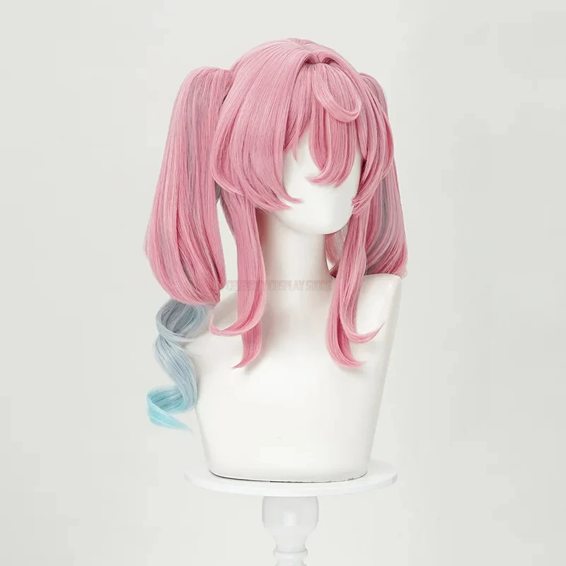New Game Honkai Star Rail Hyacine Mizuki Cosplay Cosplay Wig Adult Women Pink Blue Curly Hair Heat Resistant Synthetic Wigs Prop
