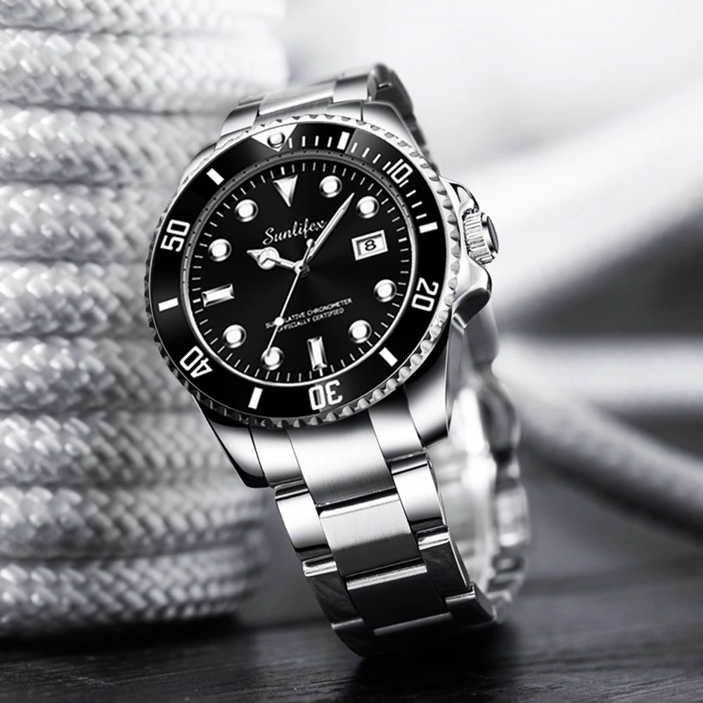 Sunlifex Sports orologio da uomo per il tempo libero Business semplice orologio al quarzo