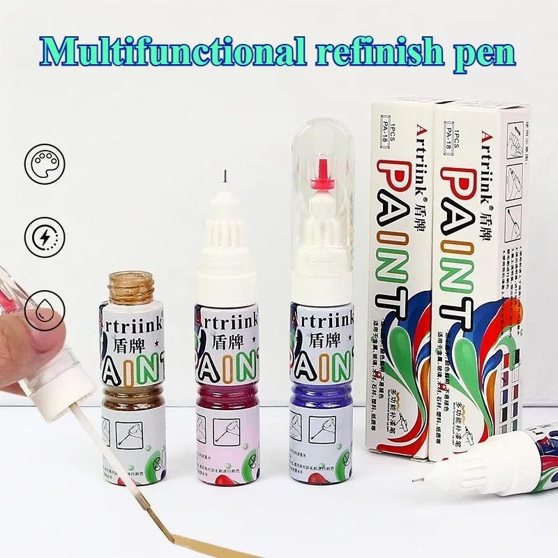 

20ml Multifunctional Painting Pen Waterproof Quick-drying 0.7mm Ultra-fine Needle Brush Head Handmade Model Toy Coloring Pen