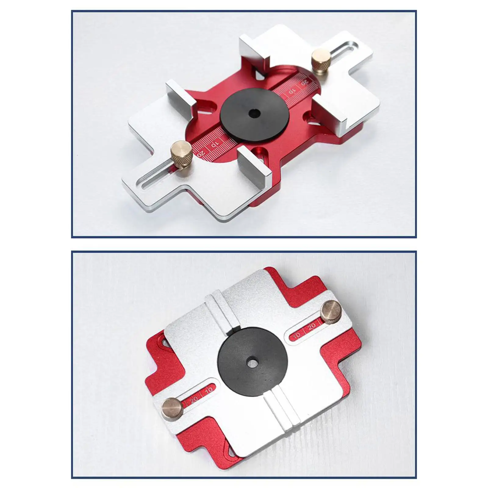 Multifunctional Wood Router Base Insert Plate Durable Aluminum Alloy Slotting Board Hole Opener for Hidden Slot Projects