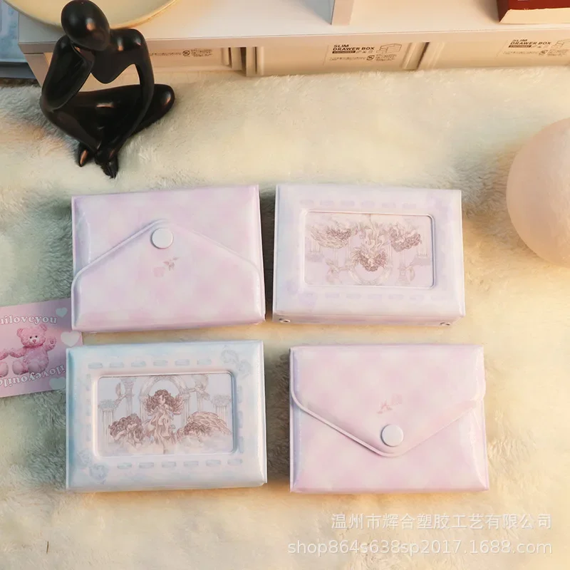 Photocard Holder Idol Picture Collect Book Cute Mini Photo Album Pearl Chain Kawaii Card Holder DIY Photo Storage