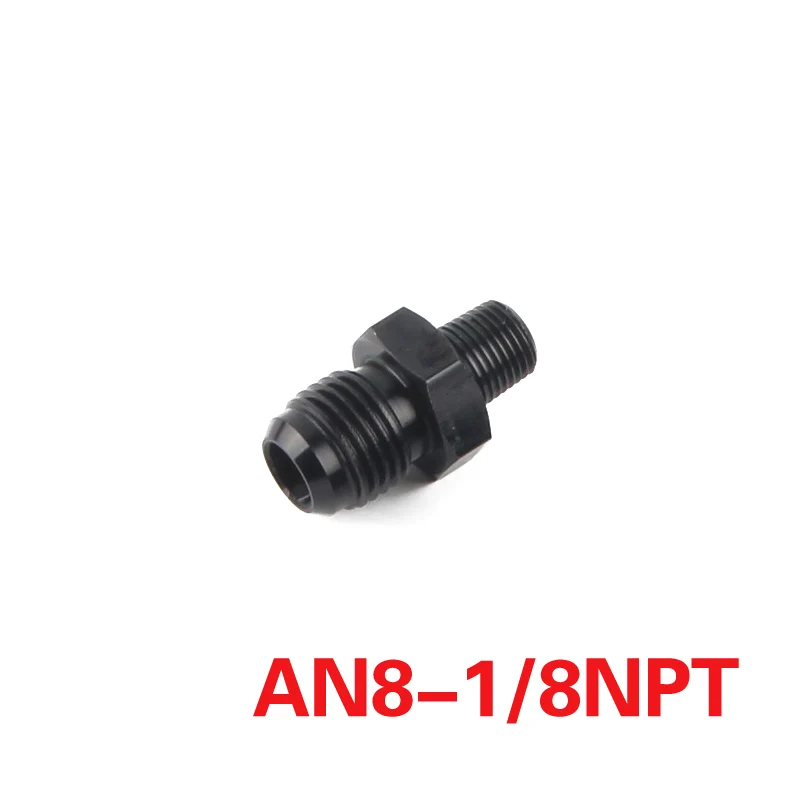 Adaptador direto Flare Fitting, auto encaixe de mangueira, encaixe do refrigerador de óleo, AN4, 6, 8, 10, 1, 2NPT, 1/4 NPT, 1/8 NPT, 3/8NPT