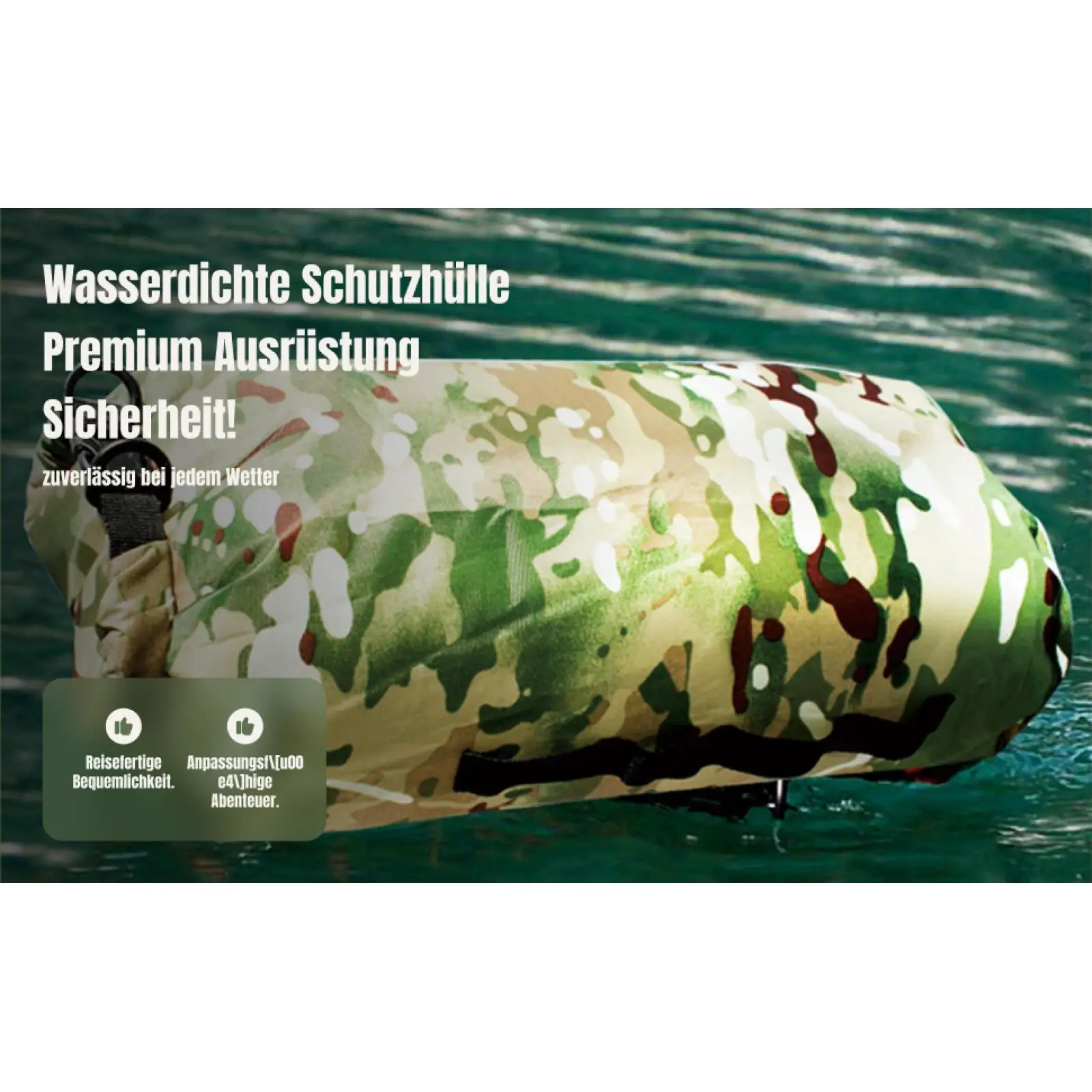 Waterproof Dry Bag Waterproof Waist Pouch Fanny Bag Shoulder Bucket Bag Oxford Cloth PU3000mm Lightweight Portable Suitabl