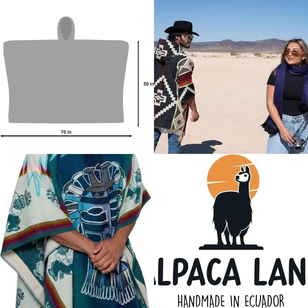 

Эквадорские пончо из шерсти альпаки: ручная работа в земле альпаки