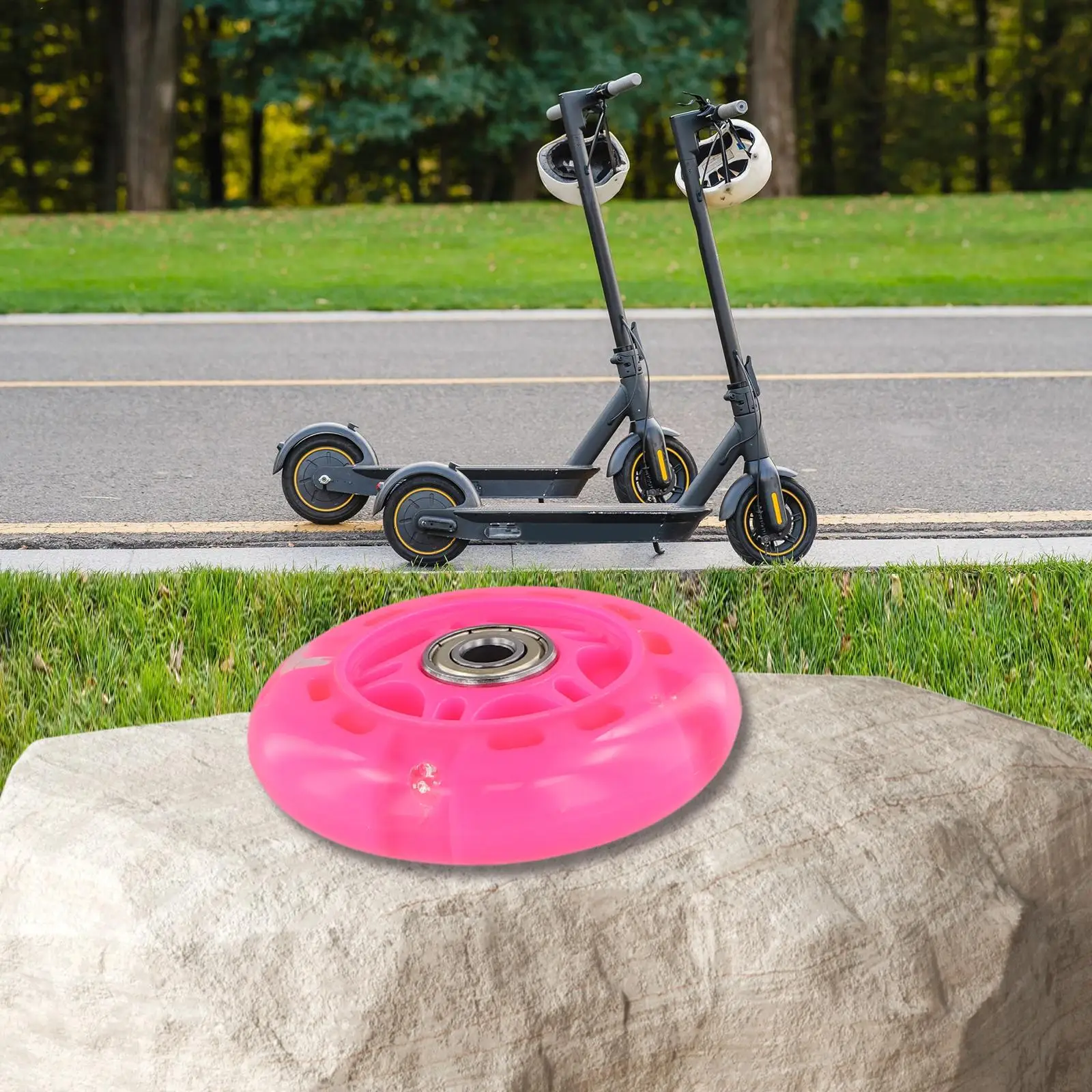 1PC Flash Wheel Mute Wheel For  Flashing Light Car Toy Wheel Children Scooter Wheel Flashing Lighting Wheel Accessories