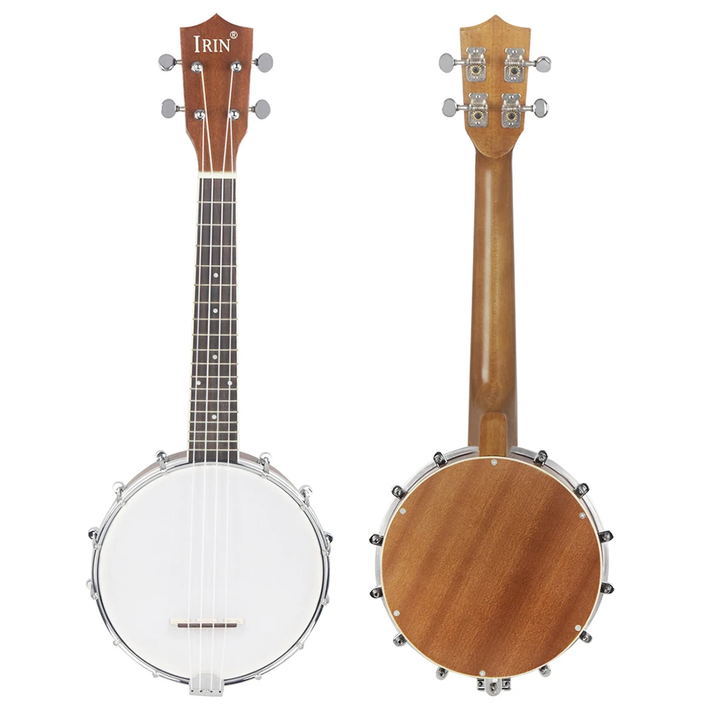 IRIN 4 Strings Banjo Sapele 4 Strings Banjo Ukulele Guitar Beginners Musical Instrument Rosewood Fingerboard Banjo With Bag