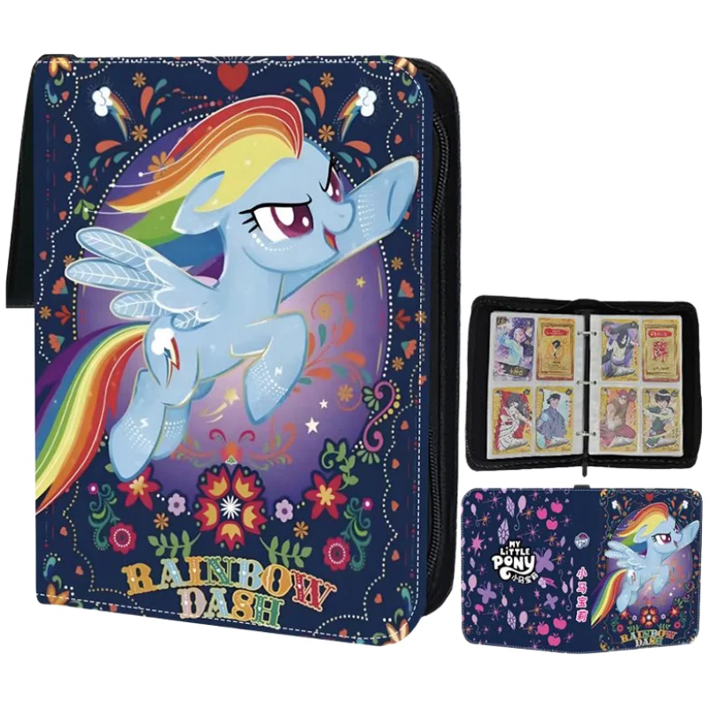 

400pcs My Little Pony Anime Game Card Collection Hobbies Binder Album Books Children's Gifts Trendy Toys Business Card Holders