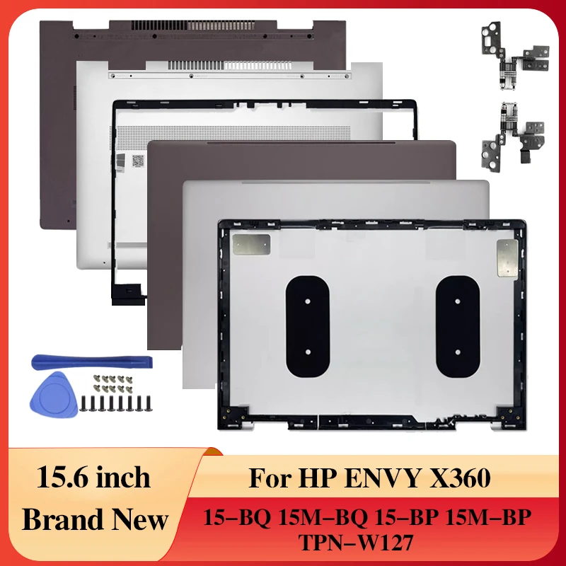 

Новый чехол для ноутбука HP ENVY X360 15-BP 15M-BP 15-BQ 15M-BQ TPN-W127 924344-001 задняя крышка ЖК-дисплея/передняя панель/петли/нижняя часть корпуса