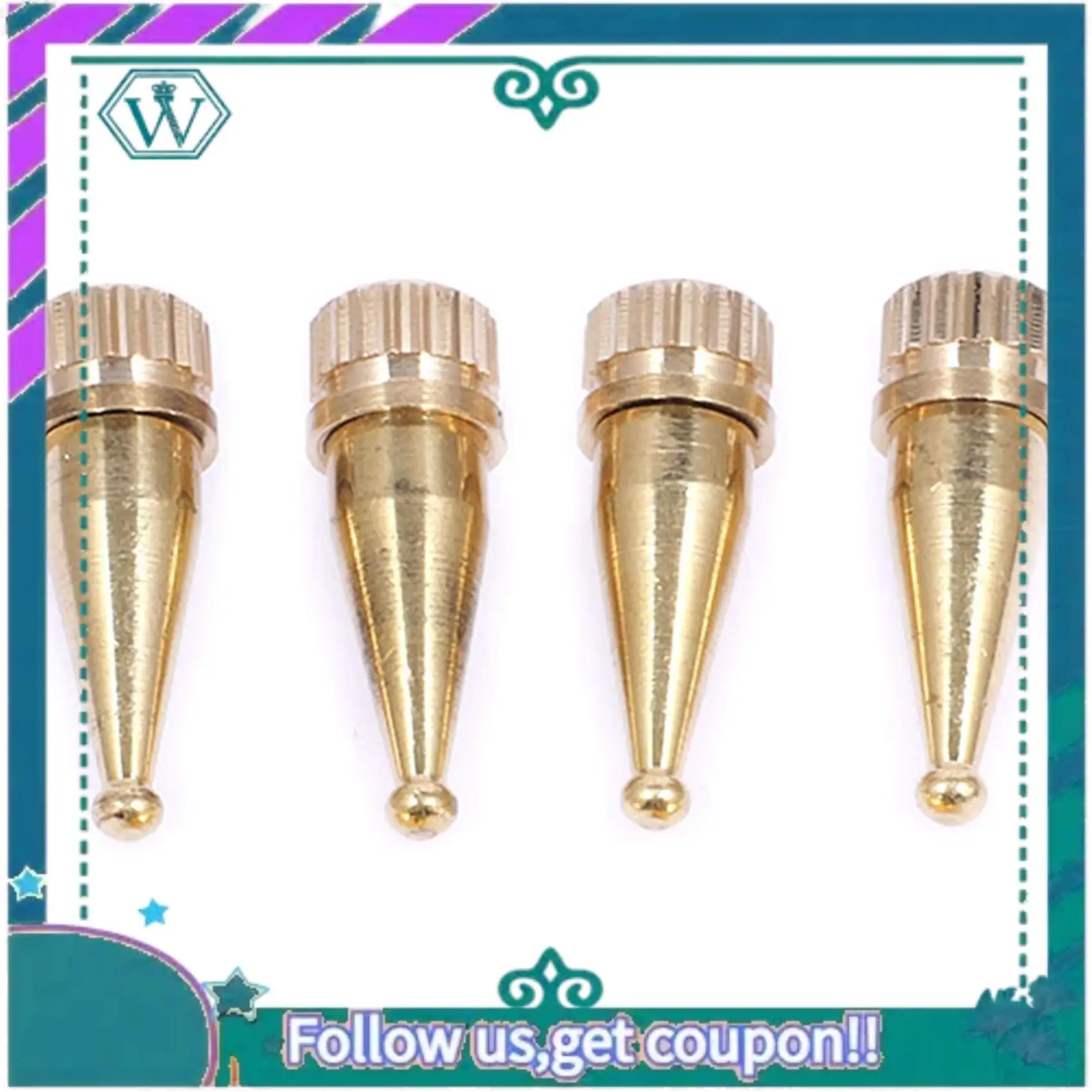 A75Q-Speaker Spikes For Hi-Fi Feet, Speaker Stands, Copper M8 Thread,36.2Mm(H) 8Pcs