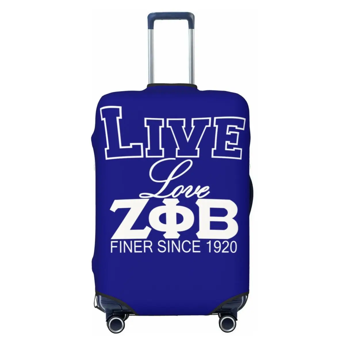 

Custom Cute Live Love ZPB 1920 Luggage Cover Protector Dust Proof Zeta Phi Beta Greek Letter Travel Suitcase Covers