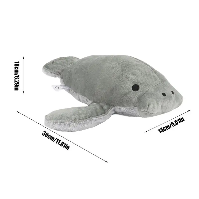 Manatee Stuffed Animal Plush Toy Cartoon Simulation Manatee Toy Sea Animal Soft Pillow Decoration Stuffed Animal Doll For Kids