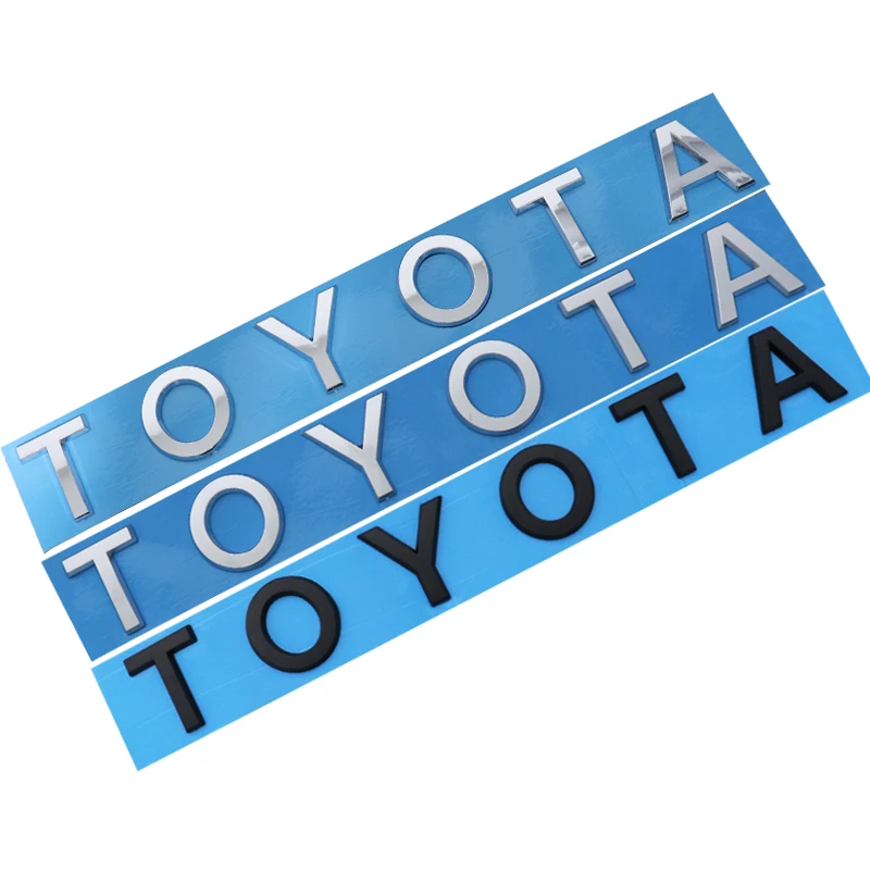 1pcs 3D ABS big Car Fender side logo sticker Rear Bumper tail door trunk sticker car rear Emblem sticker styling Accessories