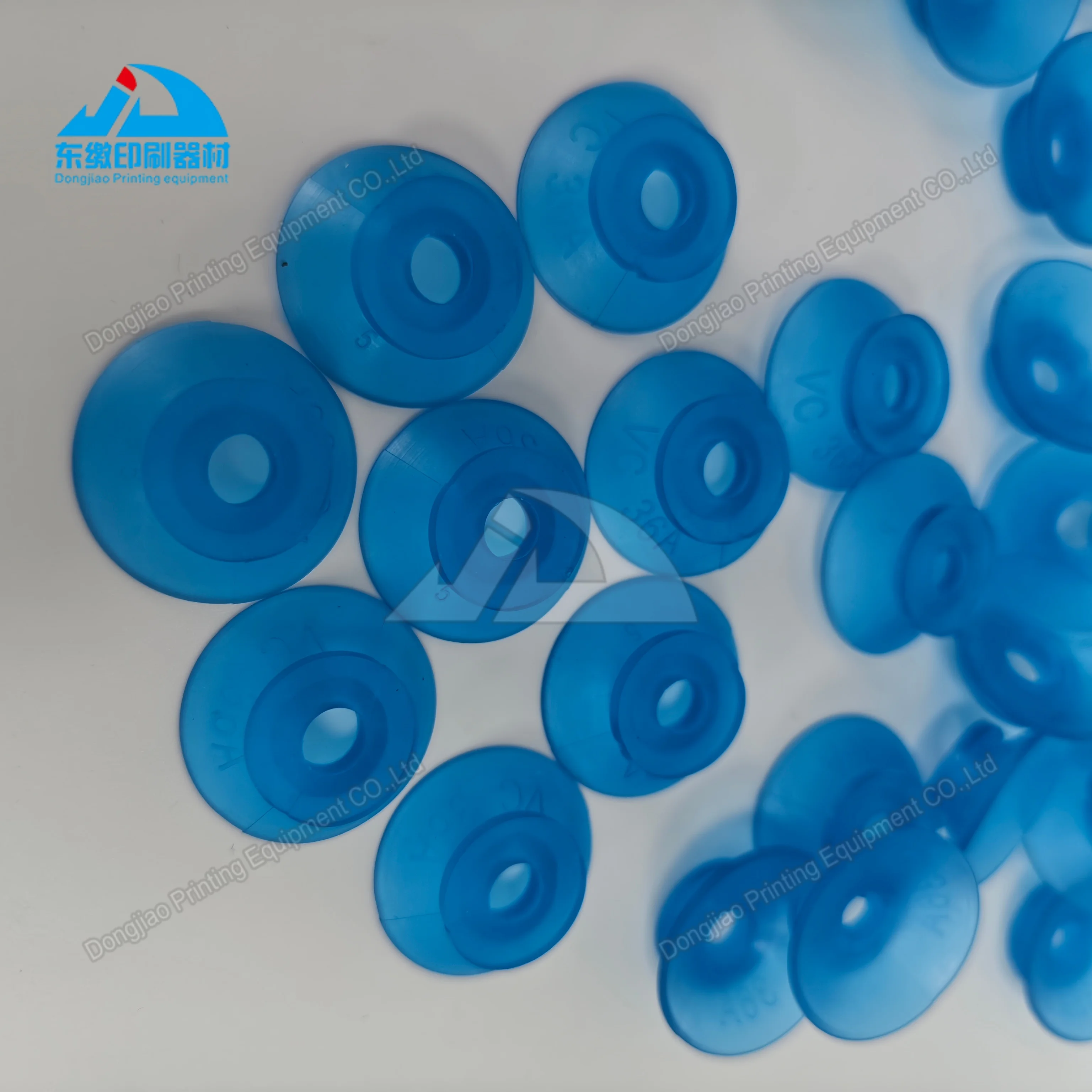 1 Box Printing Machinery Spare Parts Rubber Sucker Blue Suction Nozzle