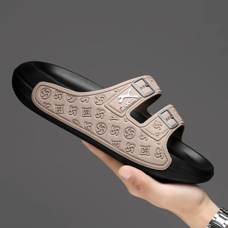 Nowe męskie sandały lekkie wygodne oddychające klapki do brodzenia buty outdoorowe do chodzenia na co dzień na plażę