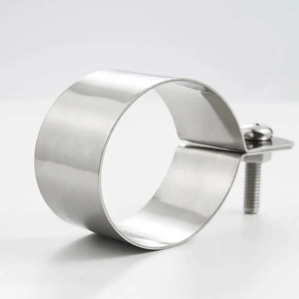 304 Stainless Steel Hose Clamp Ohmic Grounding Clamp Pipe Clamp Dia10mm-60mm Horseback Clamp Bracket Pipe Buckle With Screws Nut