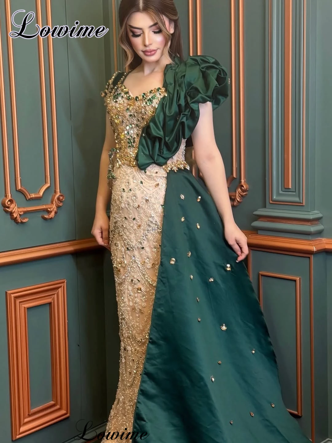 New Elegant Prom Dresses With Side Detachable Train Sleeveless Gorgeous Cocktail Dress Evening Party Gowns Robe Femme Customized