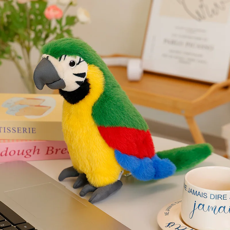 24CM Simulierte Papagei Plüsch Spielzeug Weiche Angefüllte Cartoon Tier Vogel Puppe Nette Sittiche Puppe Beschwichtigen Geschenke – Detail 15