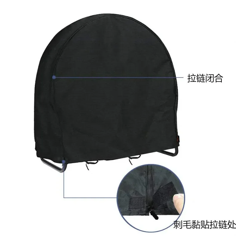 2026  Firewood Rack Cover 420D Oxford Cloth Waterproof Weather Resistant Log Storage Protector For Outdoor Patio Garden Backyard