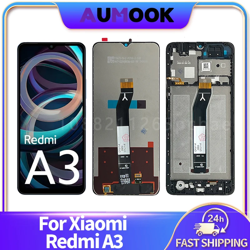 Для Xiaomi Redmi A3 ЖК-дисплей с сенсорным экраном и дигитайзером в сборе 23129RN51X 23129RN51H 6,71 