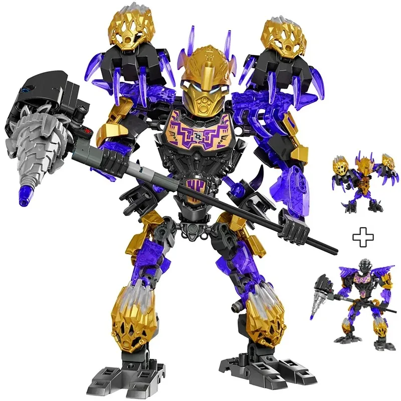 Warriors Actiefiguren Bionicle Bouwstenen Bricks 2in1 Lewa Tahu Onua Umarak de Destroyer Speelgoed Jongen Kid Kinderen Geschenken