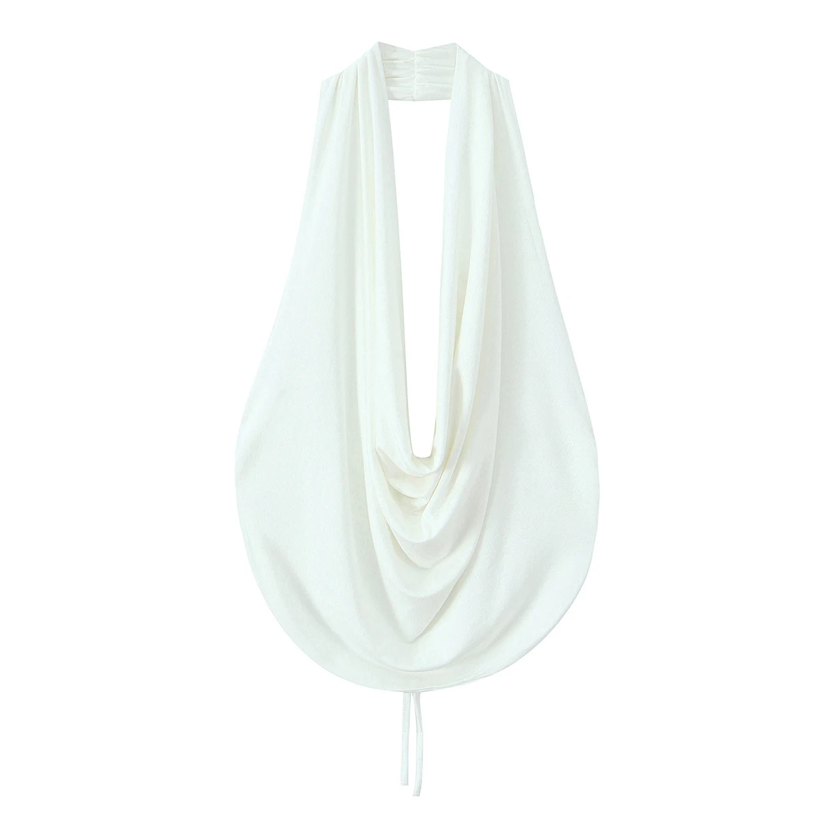 DEEABAE 2026 summer new women's clothing spicy girl style sexy temperament backless pleated neck hanging collar vest top