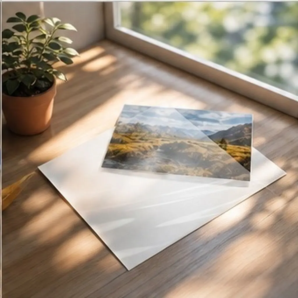 10Sheets Transparency Film Paper Photo Film Paper for Printer Pet Based Self-Adhesive High Resolution Printing Sheet for Wedding