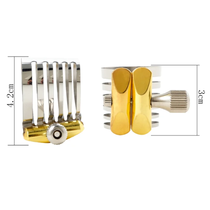 

2525+ Крепежный зажим для саксофона с одной винтовой регулировкой Компактный зажим для мундштука из нержавеющей стали для саксофона