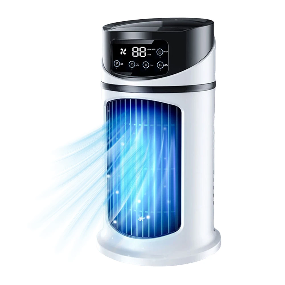 مروحة مكتب تبريد هادئة 3 في 1، 6 سرعات قابلة للتعديل، مروحة تبريد لتبريد الهواء والرياح لسطح المكتب المنزلي #1