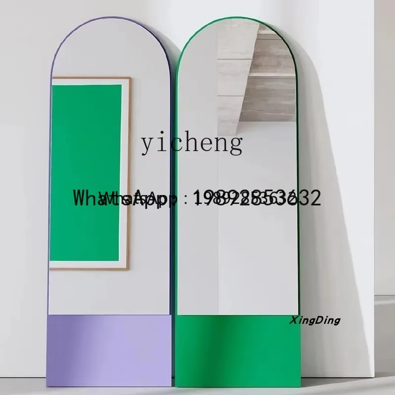 

J5 full-body full-length mirror household light luxury Chinese wall-mounted living room bedroom floor-to-ceiling mirror